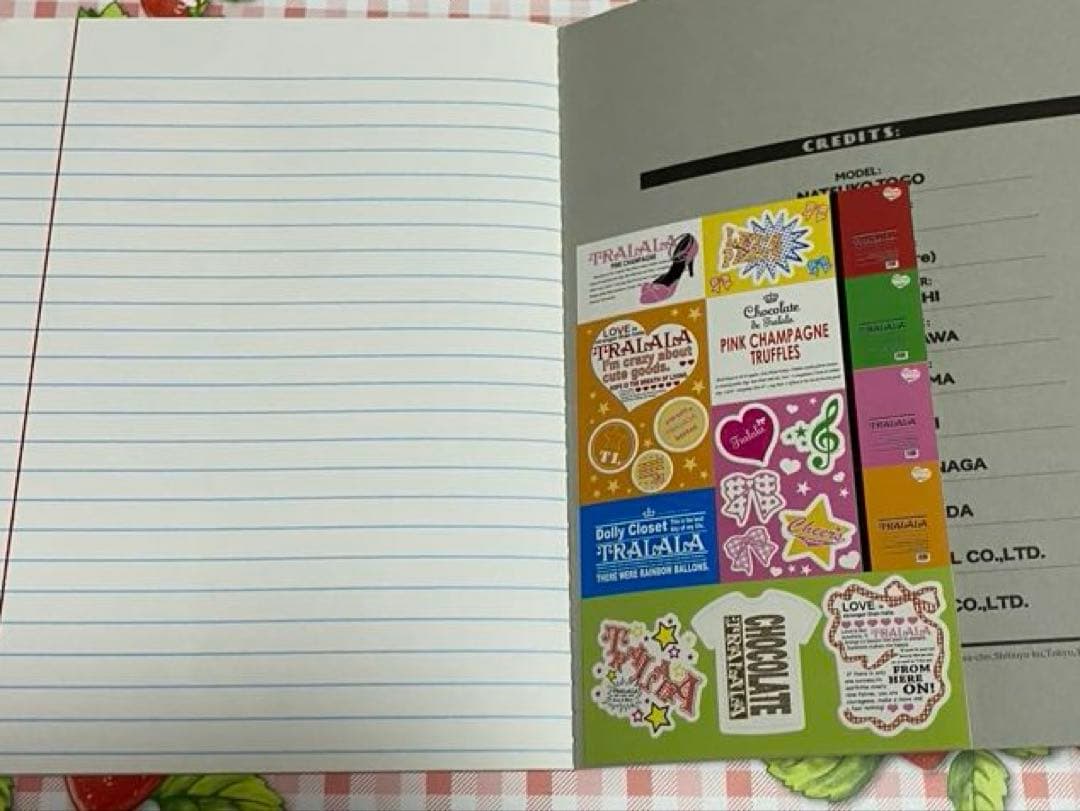 非売品　TRALALA トゥララ　ノート　ノベルティ　平成　ギャル　当時物