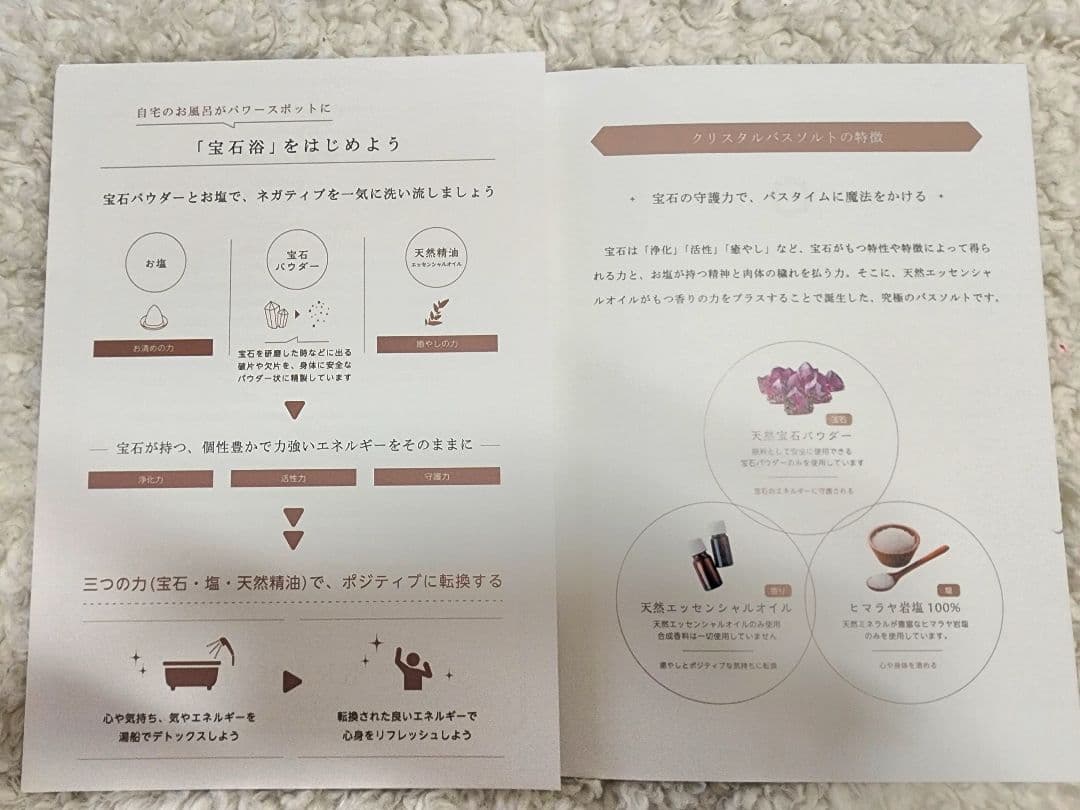 新品未開封！本物の宝石が入ったKRAACH クリスタルバスソルト 2袋セット