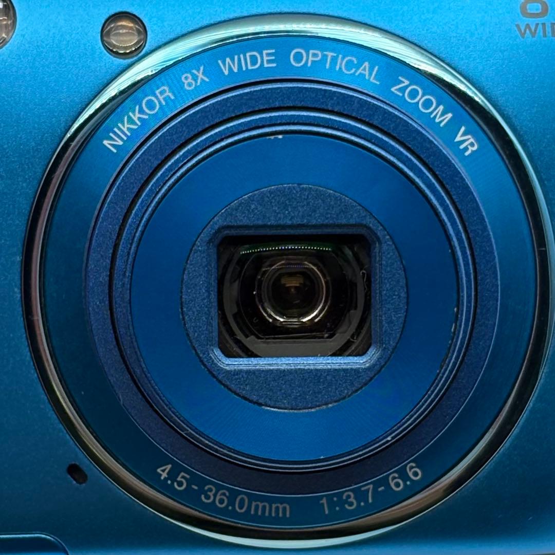 Nikon ニコン COOLPIX S3600 コンデジ ブルー 動作品 訳あり