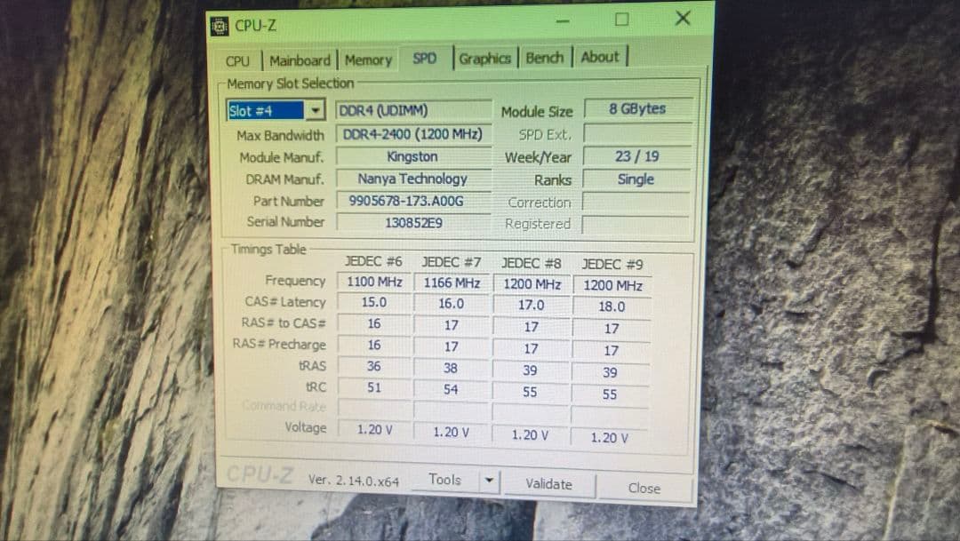 DDR4 8GBx2枚 16GB pc4-2400 動作確認済み ⑦