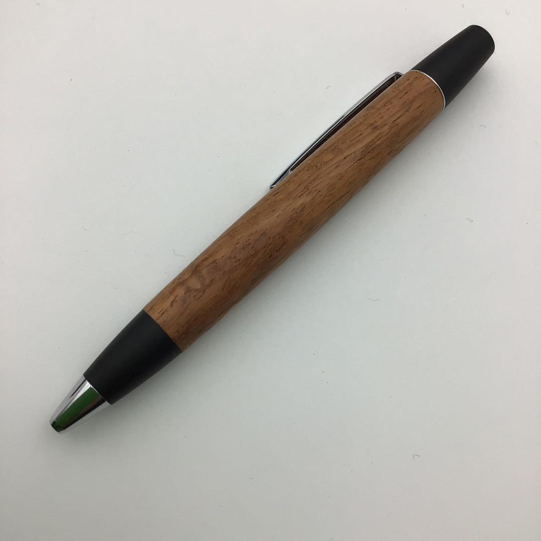 野原工芸　ロータリーボールペン　花梨　付属品付き
