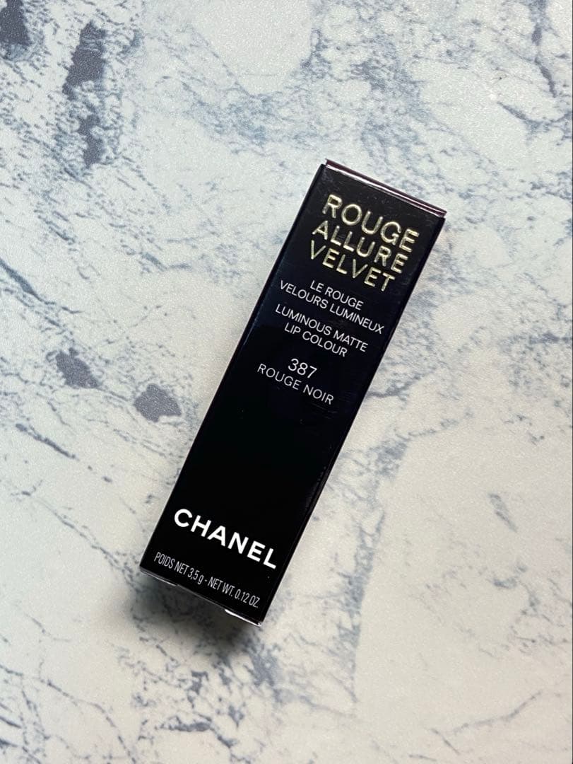 CHANEL ルージュアリュール ヴェルヴェット 387 ルージュヌワール