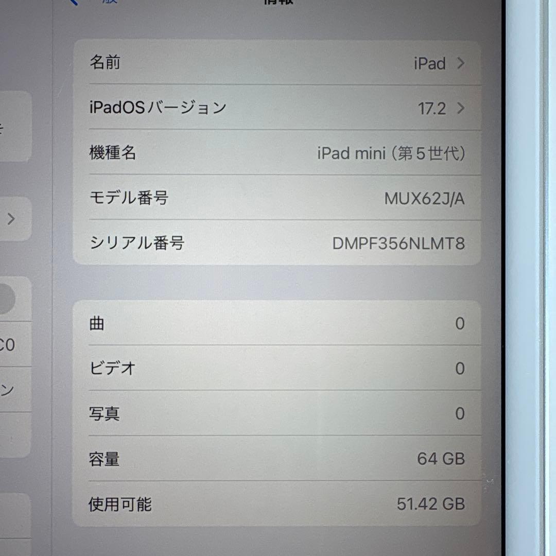 【美品】iPad mini5 セルラー 64GB SIMフリー