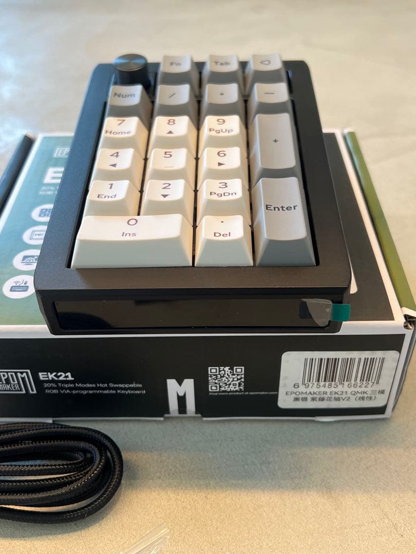 れ*ゅ様 新品未使用 EPOMAKER EK21 テンキー 技適マーク有り 付属