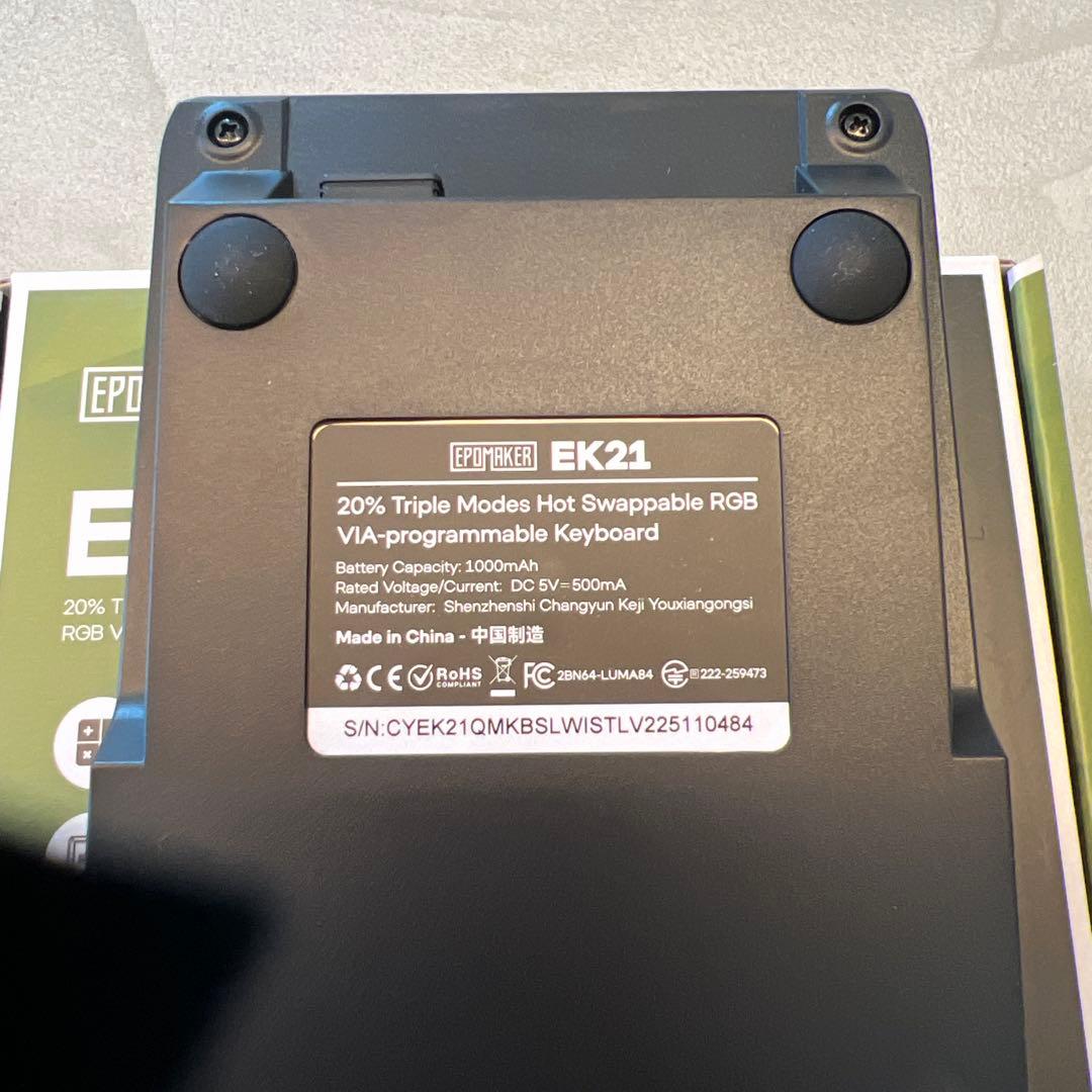 れ*ゅ様 新品未使用 EPOMAKER EK21 テンキー 技適マーク有り 付属