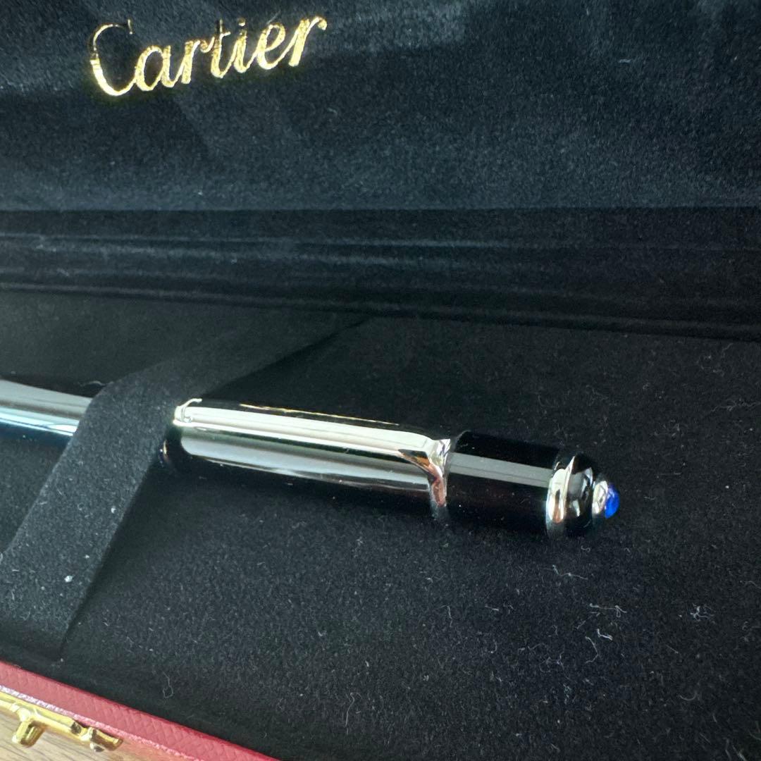 Cartier 黒 ボールペン 専用ケース付き