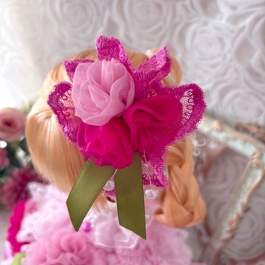 ローズガーデンのプリンセスドレス（ドールドレス・ハンドメイド）