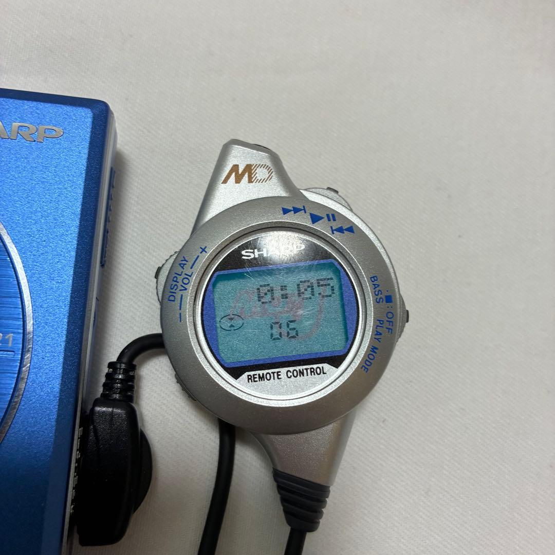 【動作品】SHARP MD-ST521-A ポータブルMDプレーヤー