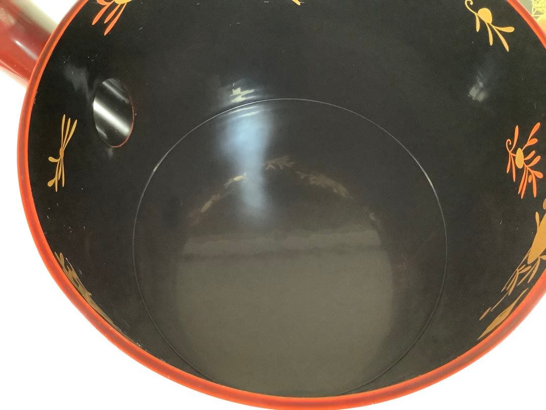海松貝蒔絵　大口水指　寿斎　茶道具　送料無料