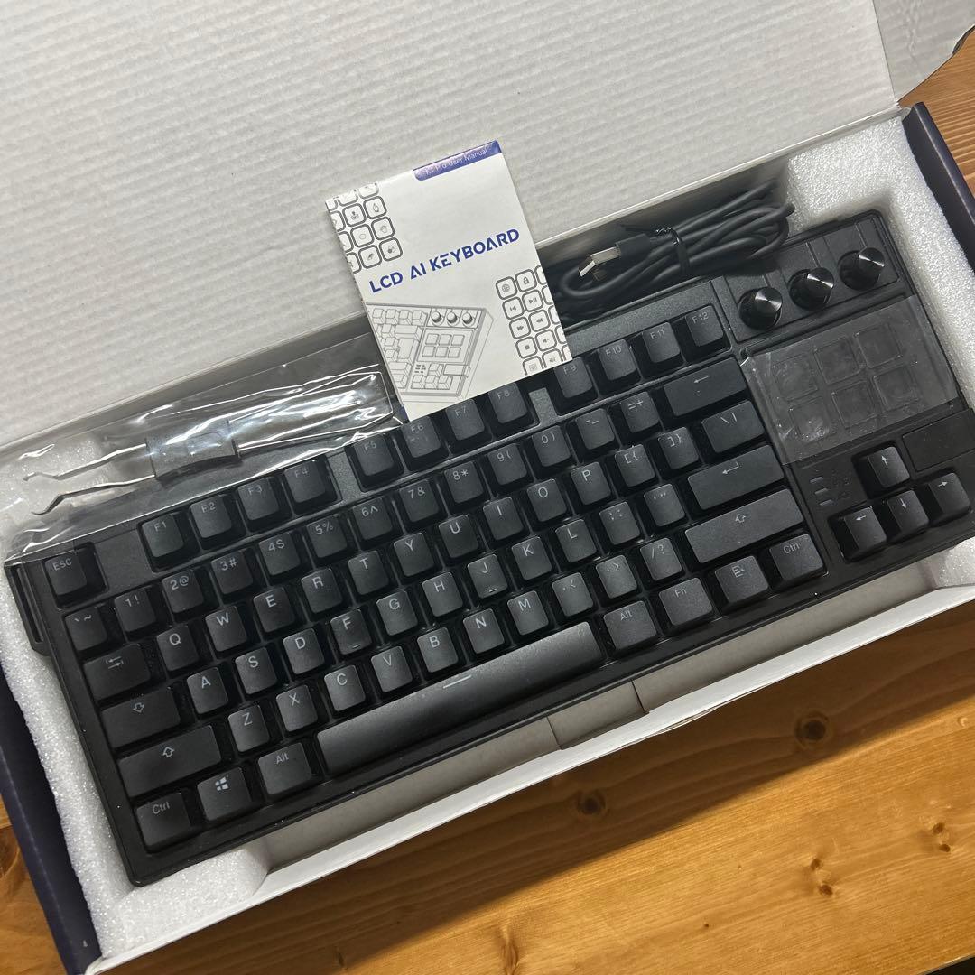 K1 PRO LCD AI KEYBOARD 黒　メカニカルキーボード　赤軸