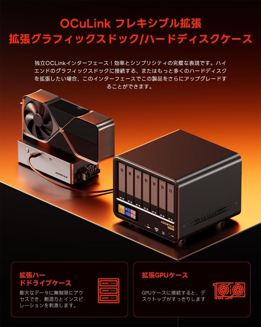 【新品未開封】AOOSTAR WTR MAX 11ベイNASキット