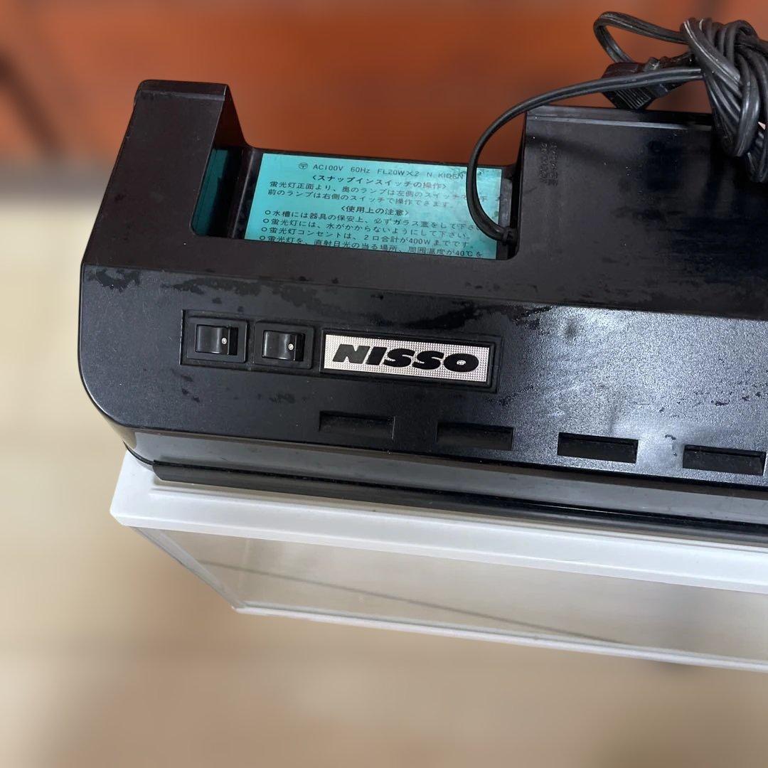 GEX 60cmスリム水槽＋ニッソー ライトセット 点灯確認済 FL20W×2