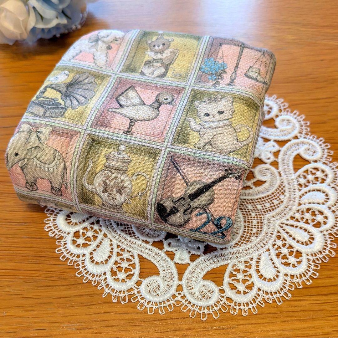 ふわふわガーゼハンカチ⭐️ユキエモン☆TOY ナイトボックス☆ピンク×イエロー