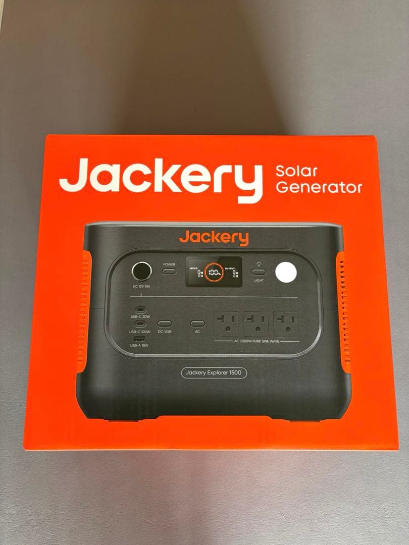 【新品未使用】ジャクリ1500New ポータブル電源　キャンプ　防災グッズ