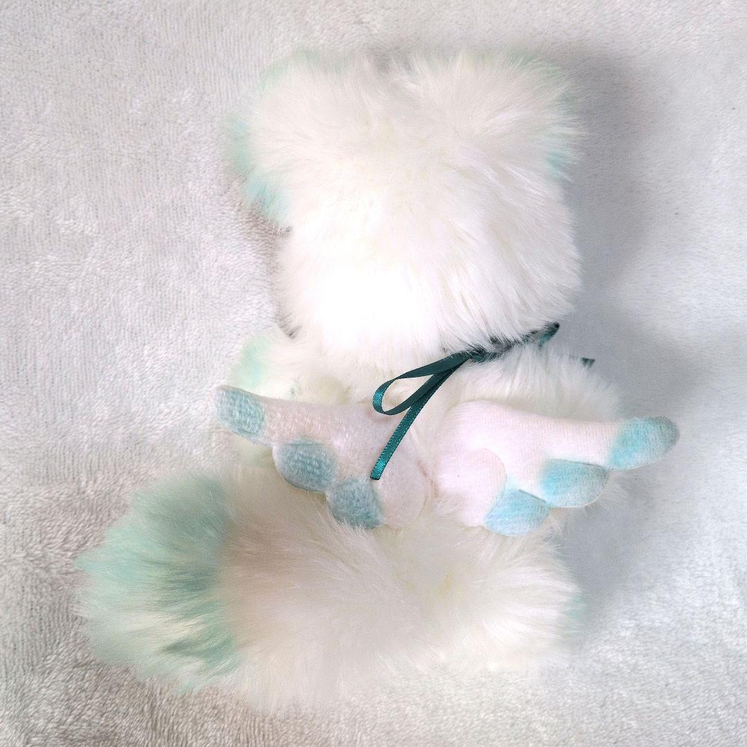 幼獣ちゃん　幻獣　ぬいぐるみ　アートドール　天使　ハンドメイド　グリーン　箱付き