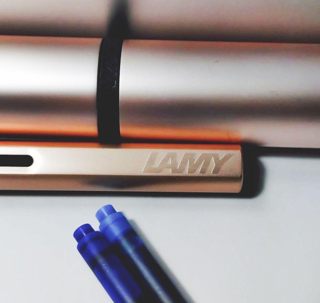 LAMY Lx(ルクス)万年筆　ローズゴールド　純正アルミケース付　限定カラー