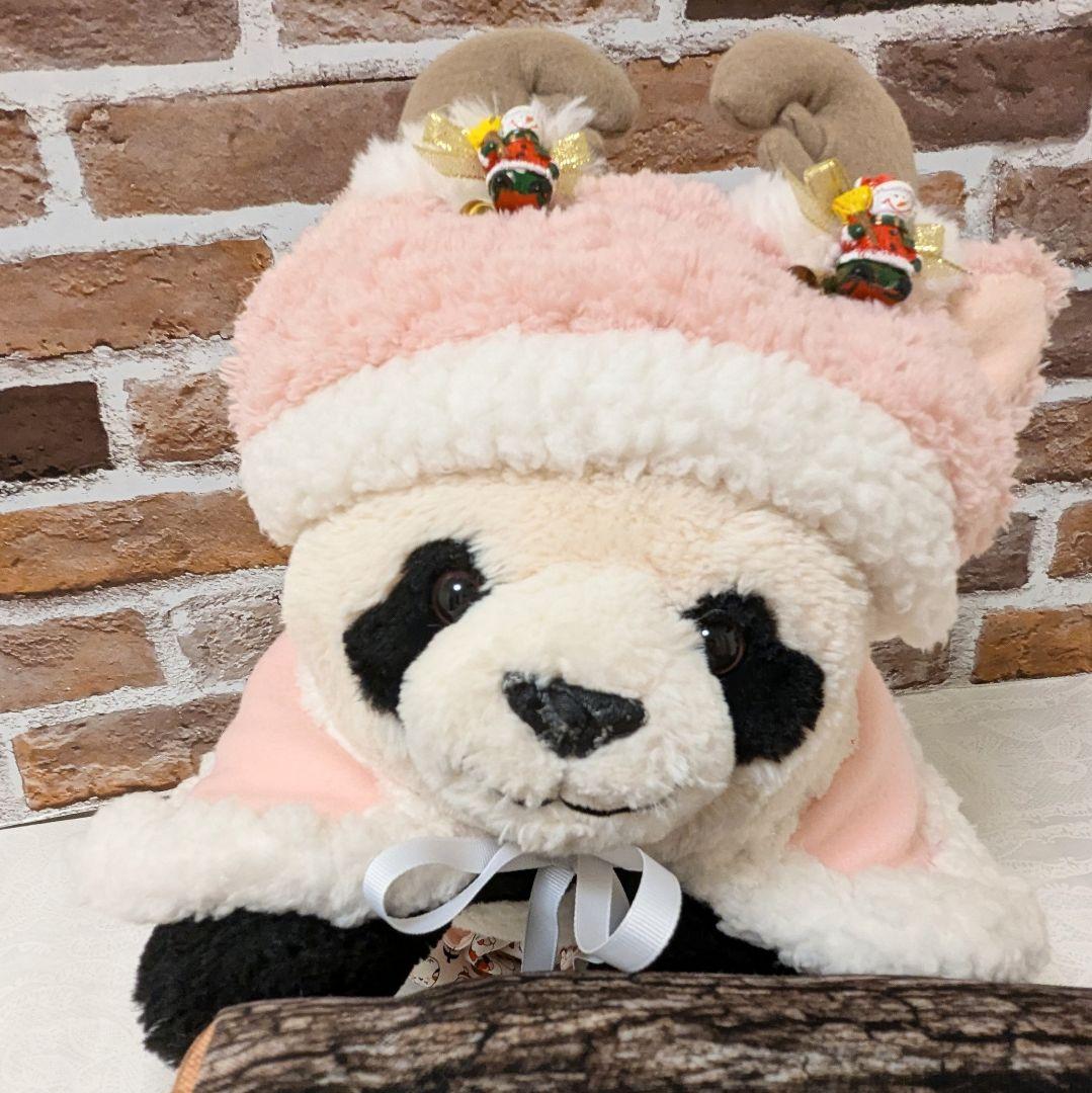 シャンシャン様♡のにさいシャンちゃん♡ローズボアプレミアムXmasワンピース