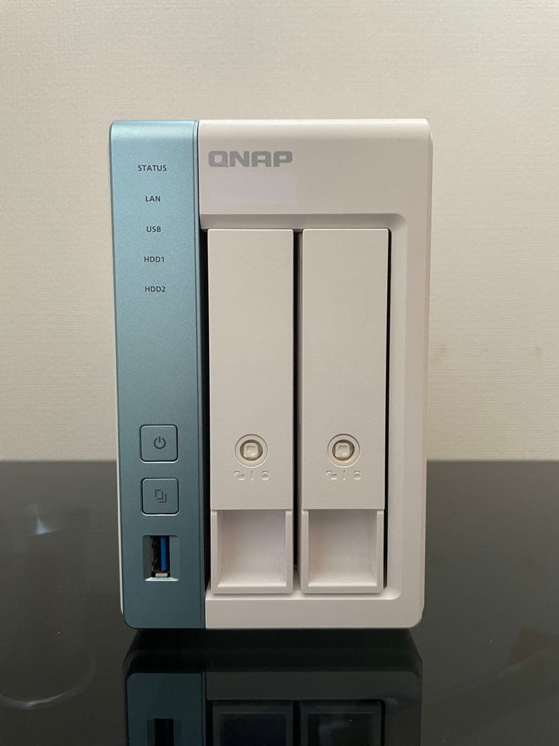 動作品 QNAP TS-231P3 WD Red 2TBx2 メモリ4GB