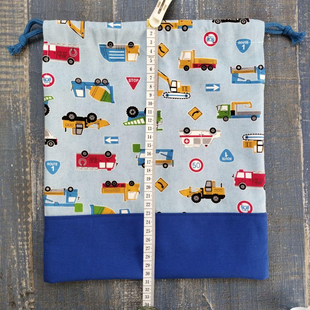 ♬61なかさまオーダー専用☆ハンドメイド☆お気に入りはたらく車たちライトブルー