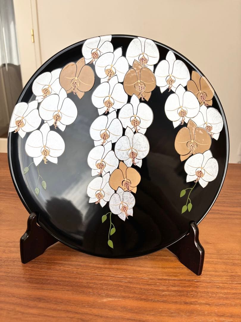 【新品未使用】山田平安堂　胡蝶蘭　絵皿