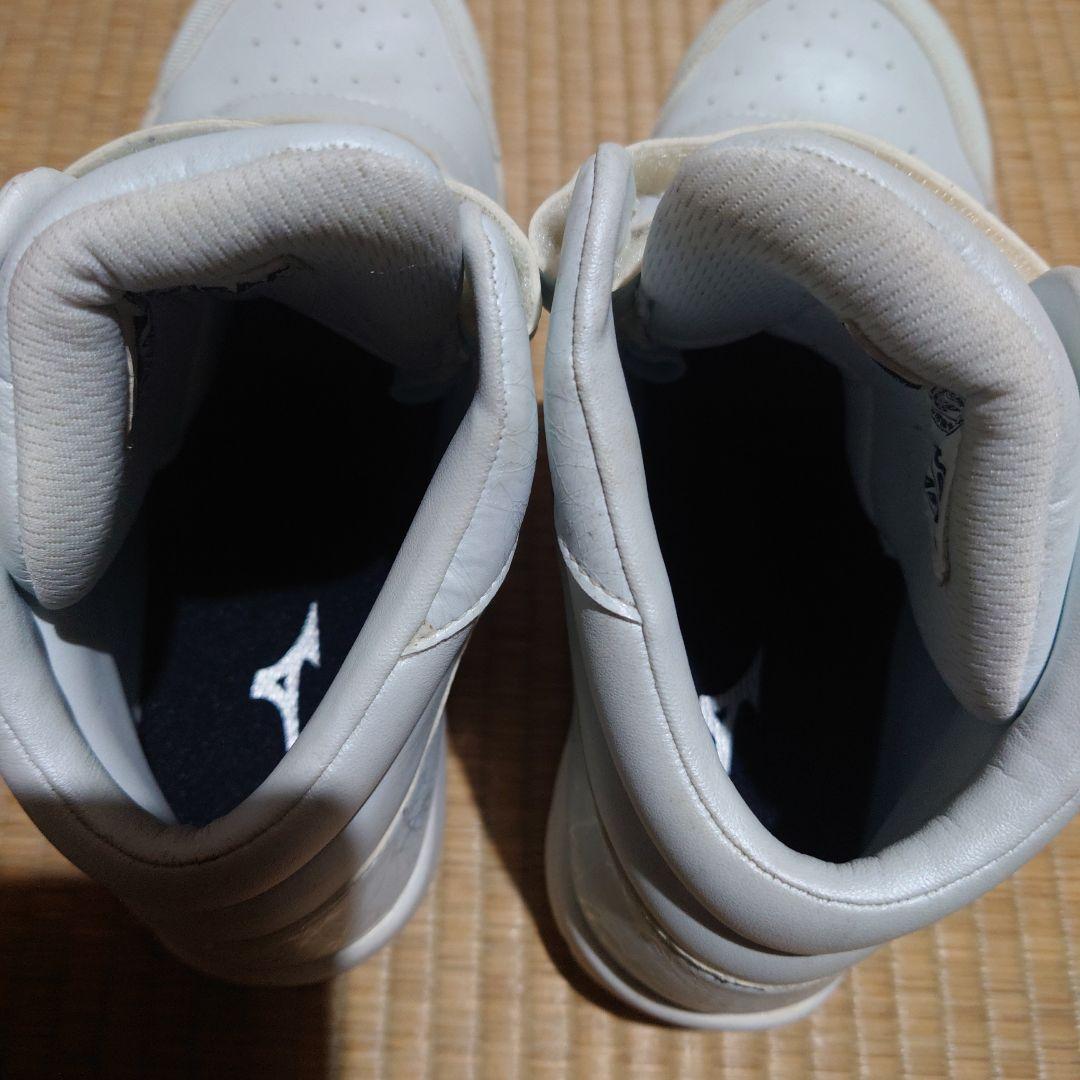 Mizuno ホワイト ハイカット安全靴 たこ焼き