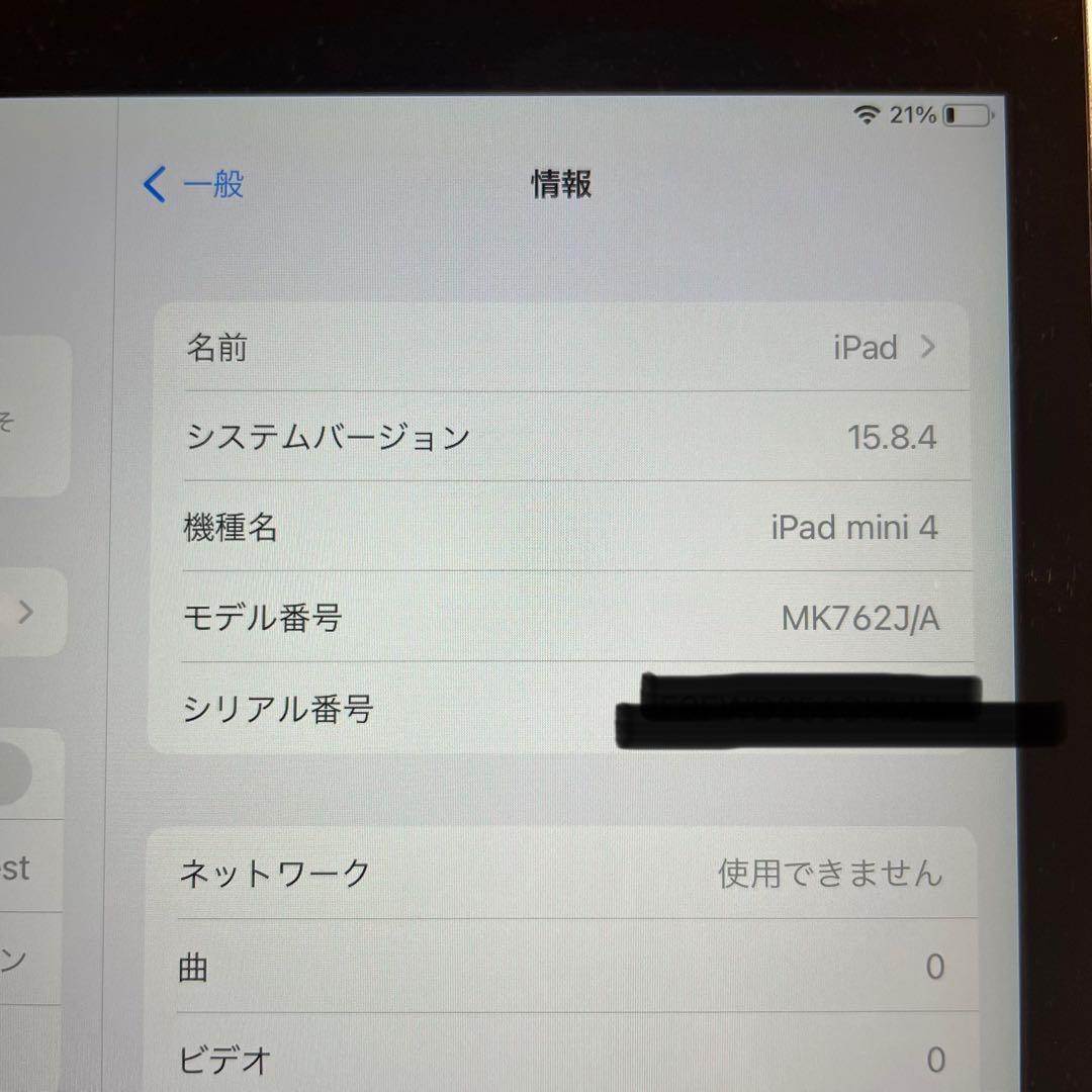 美品 iPad mini4 128GB ケース付 wifi+cellular