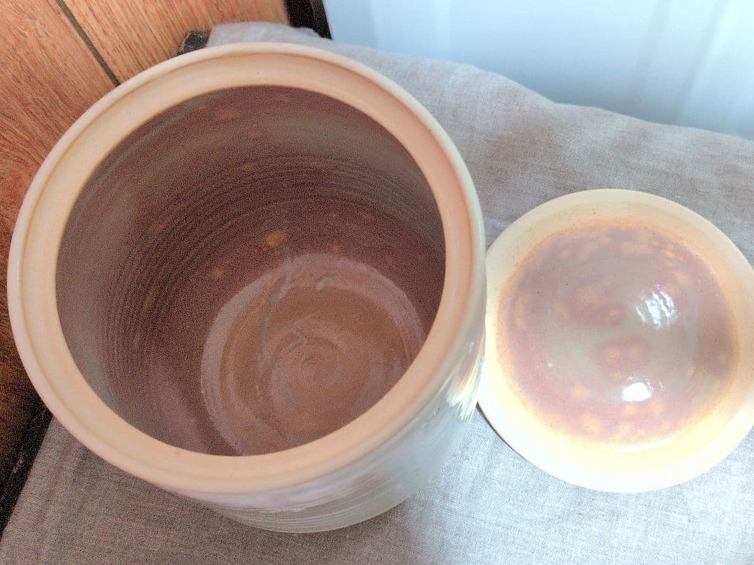 茶道具☆陶器製 水指し 薄ピンク・水差・茶道・三島・中村与平