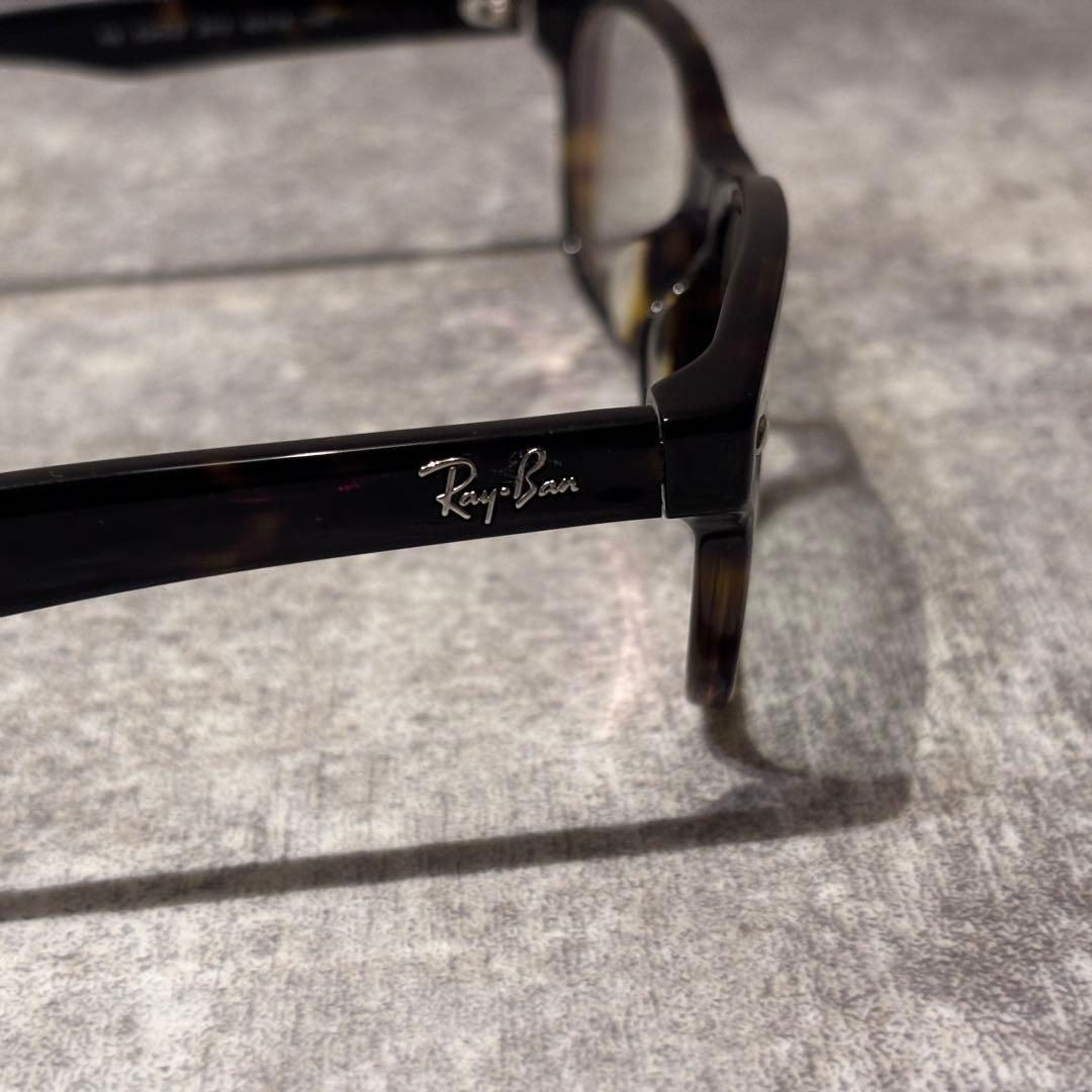 美品 Ray-Banレイバン RB5345D 2012 メガネ度入り べっ甲柄