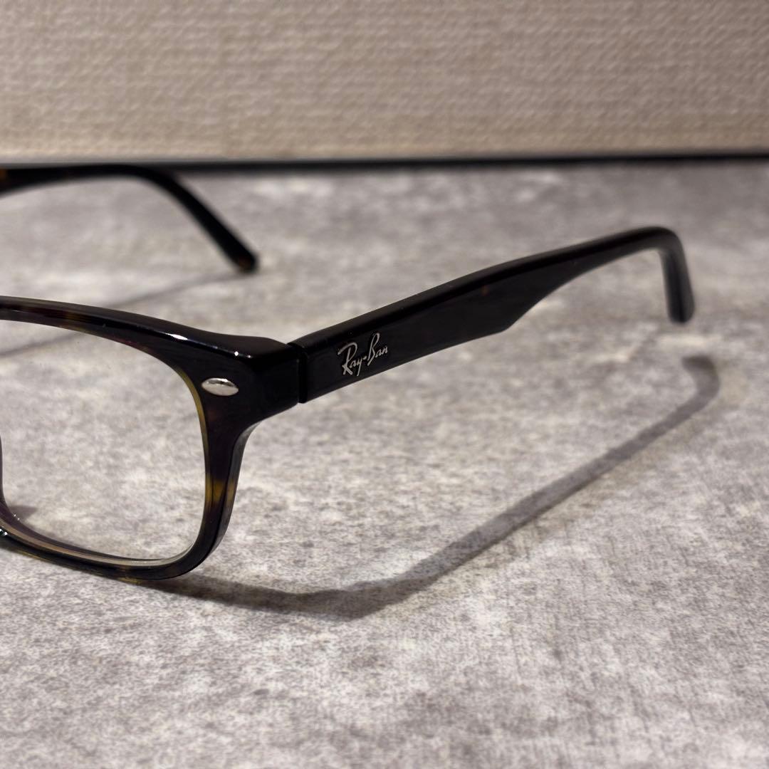 美品 Ray-Banレイバン RB5345D 2012 メガネ度入り べっ甲柄