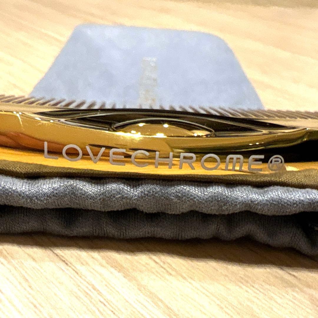 LOVECHROME ゴールド コーム ポーチ付き くし ラブクロム