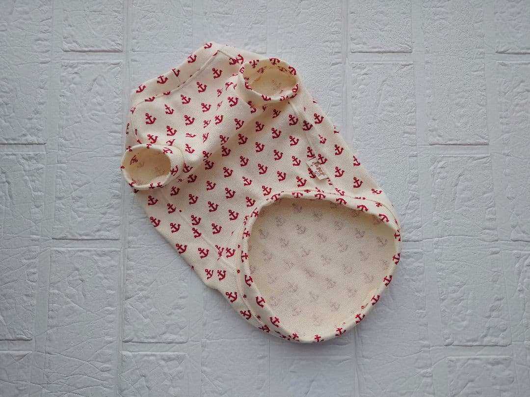 coo　　　　　　　　犬服ハンドメイド　イカリタンクトップ