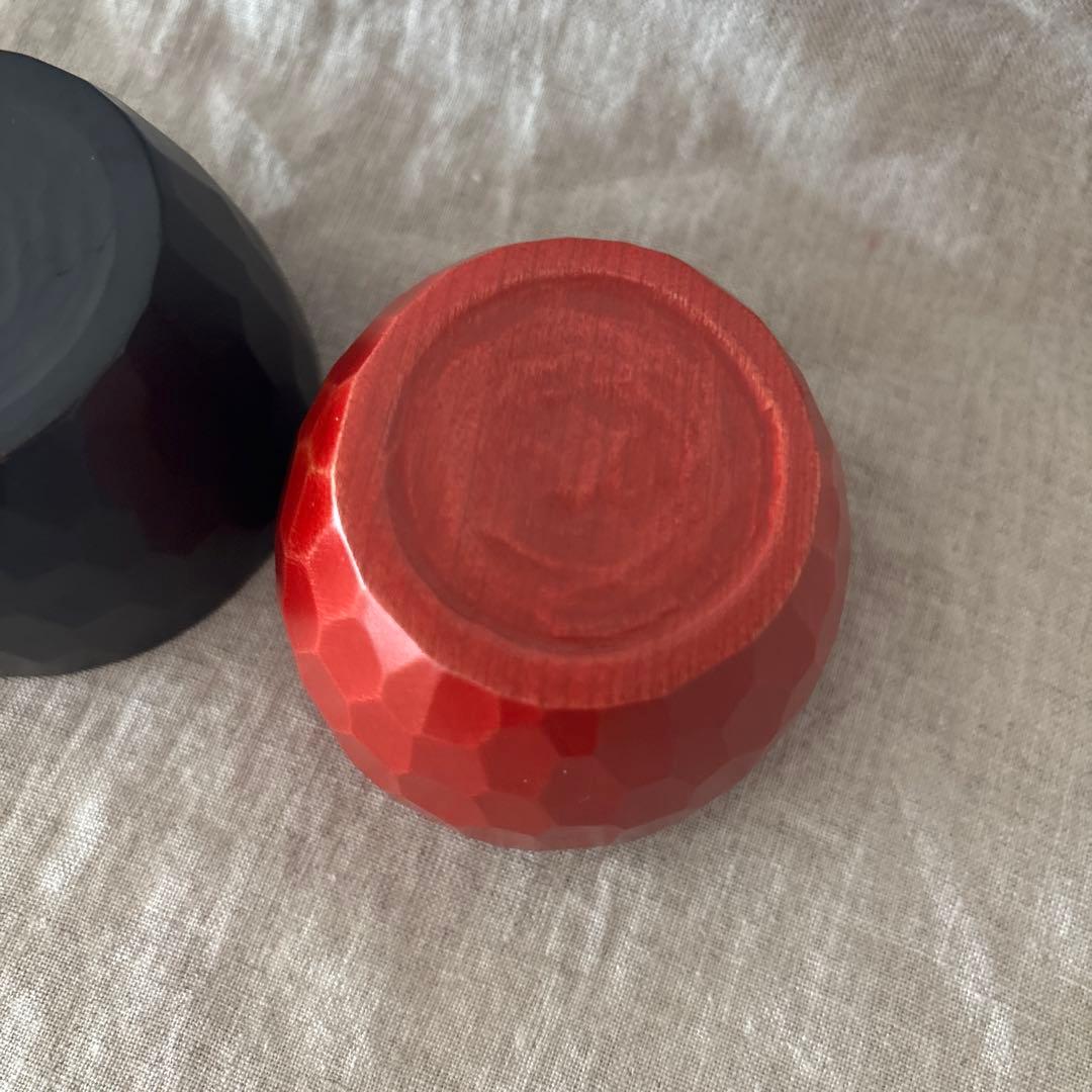 瀬戸晋　漆器　小さなカップ２点