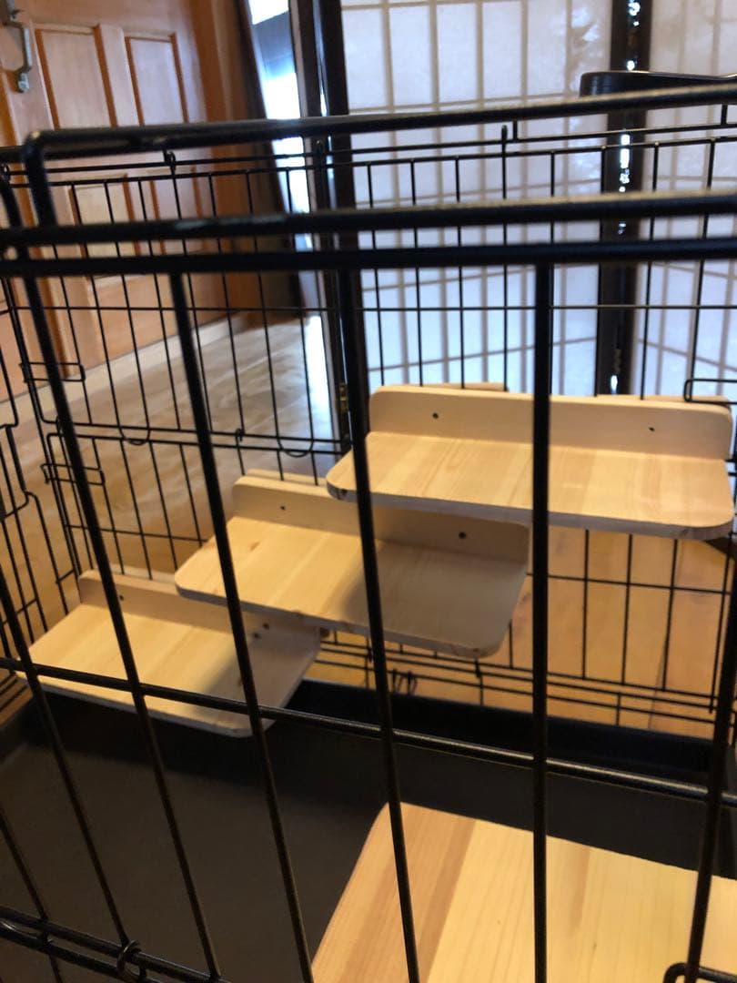 キャットケージ用木製ステップ　3枚セット