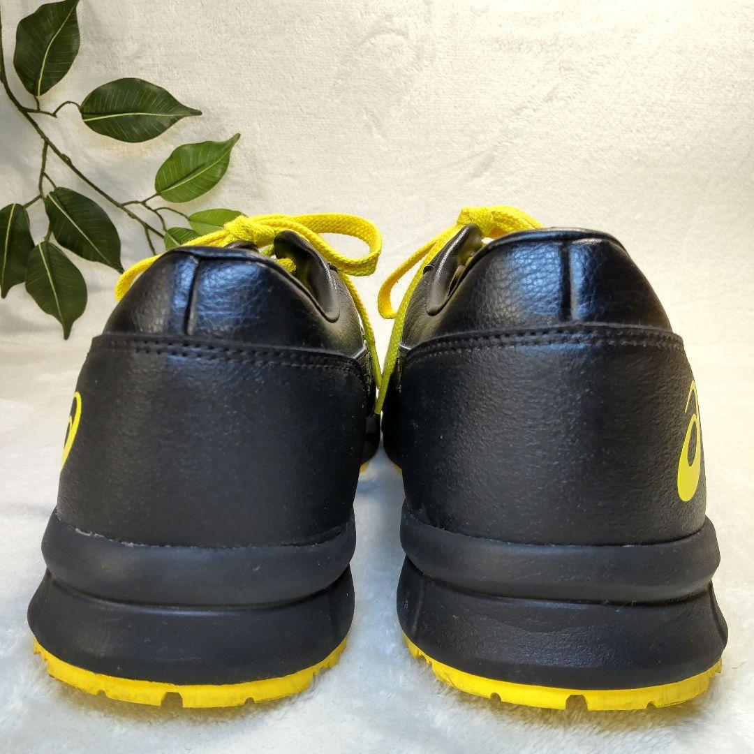 【良品】ASICS/アシックス/安全靴/黒/黄色/27.0cm