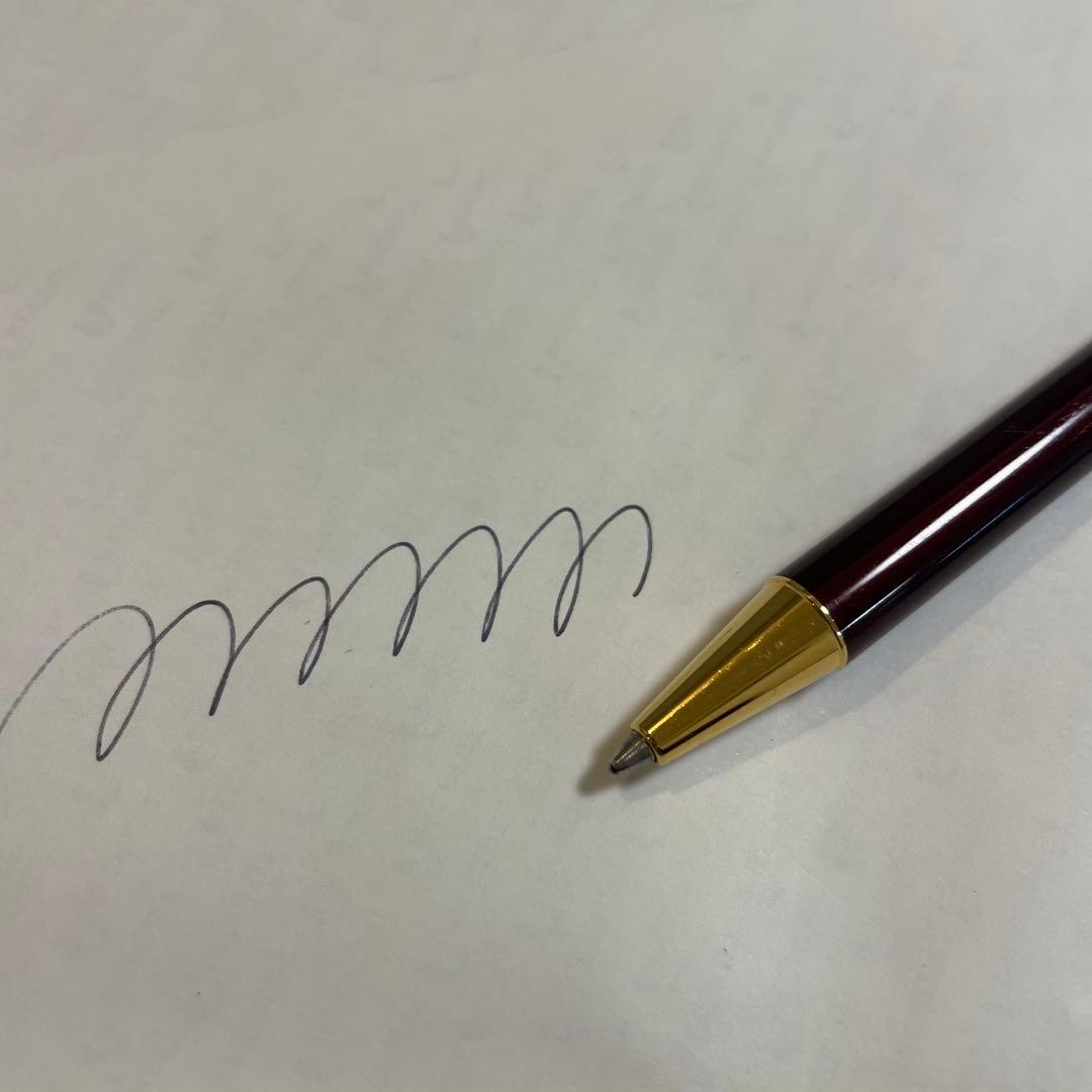 【Cartier】カルティエ ボールペン サントス ボルドーゴールド ケースあり