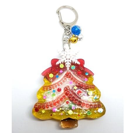 ハンドメイド　クリスマスツリーシェイカーキーホルダー　クリスマス　シャカシャカ