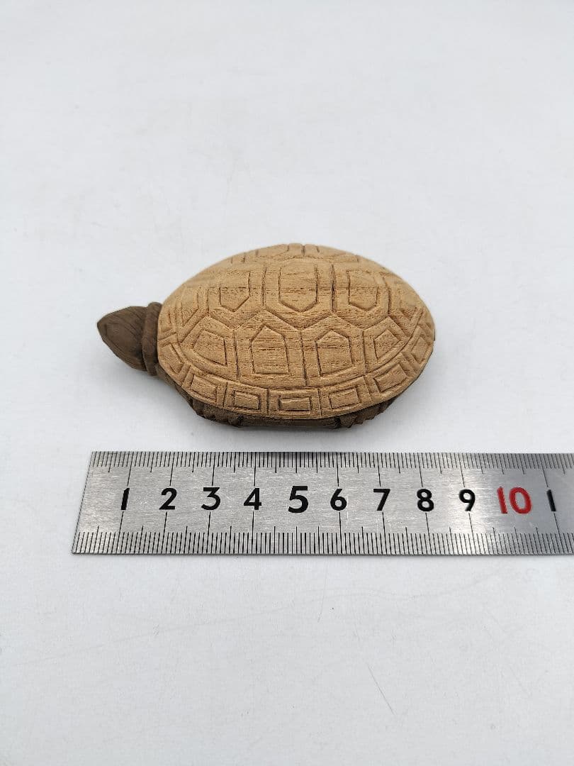 c951 【新品・未使用】香合 神代杉 亀 畑幸春 木箱 茶道具