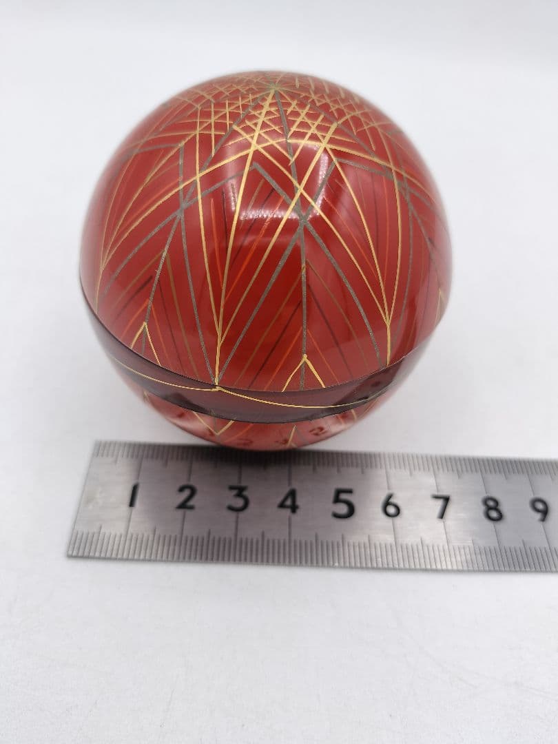 d004 丸棗　手毬棗 高橋峯房 木箱 茶道具 古物