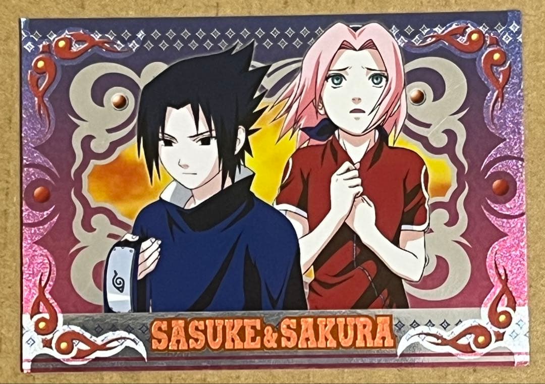 【専用】NARUTO エッチングカード　No.156 サスケ　サクラ