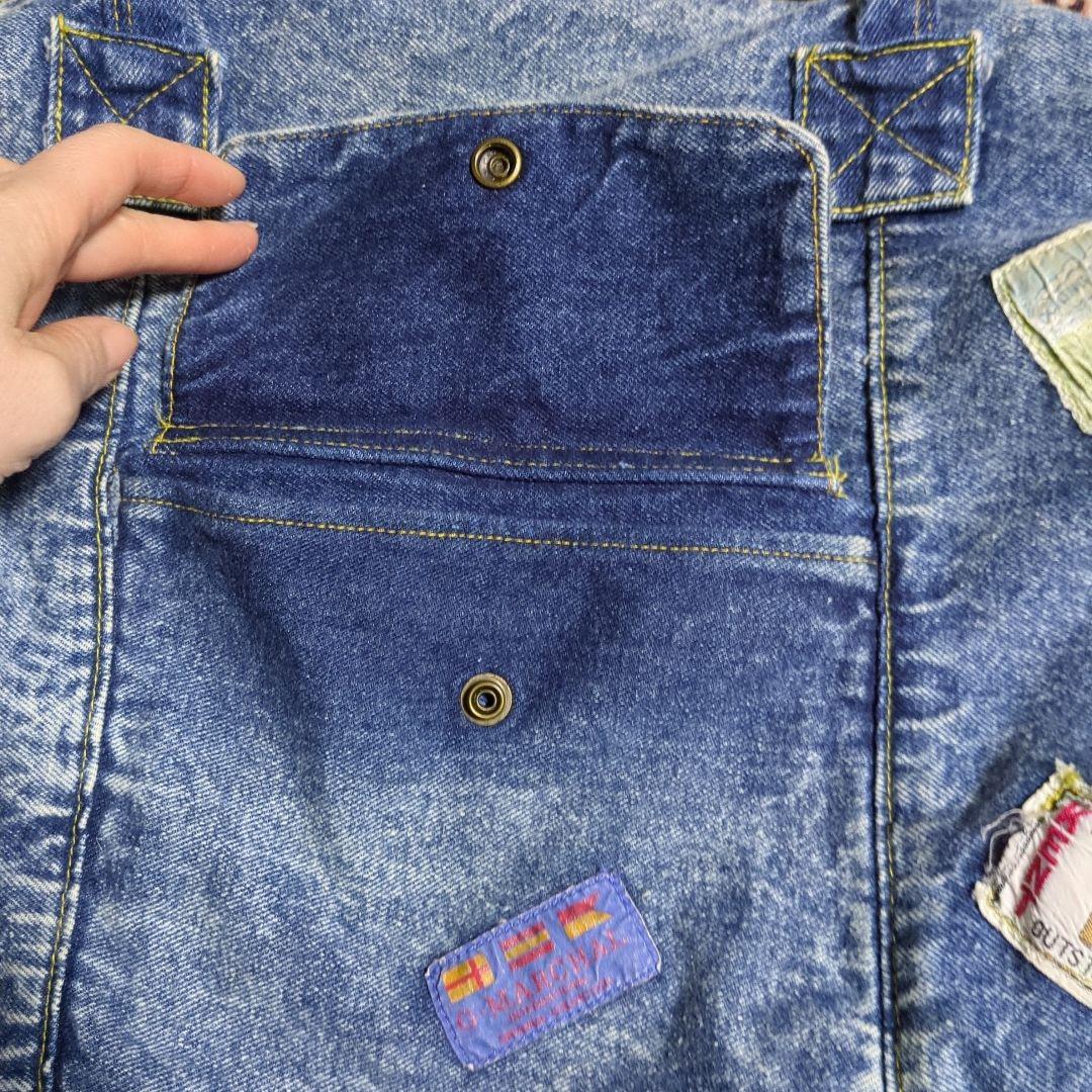 デニムの ボストンバッグ