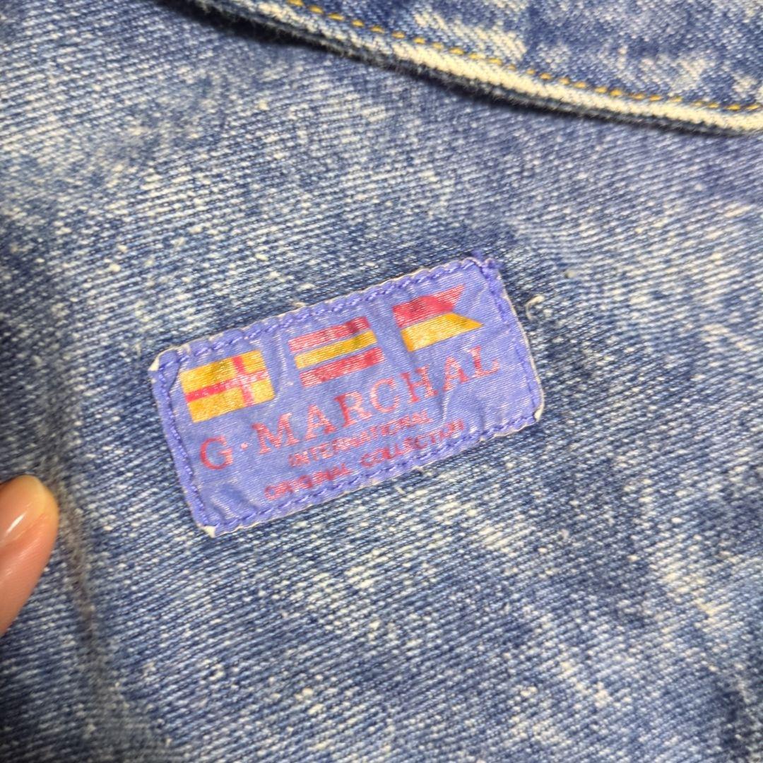 デニムの ボストンバッグ