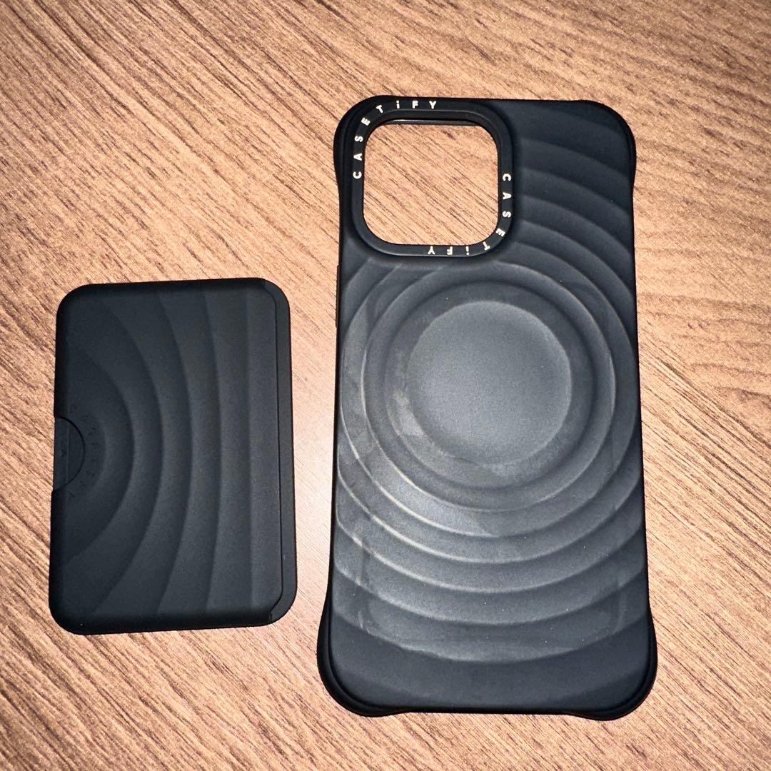 casetify iPhone14PROMAX ウェーブシリコン ウォレット