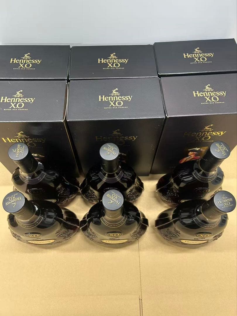 古酒 並行 Hennessy ヘネシー XO 黒キャップ 箱付き 6点セット