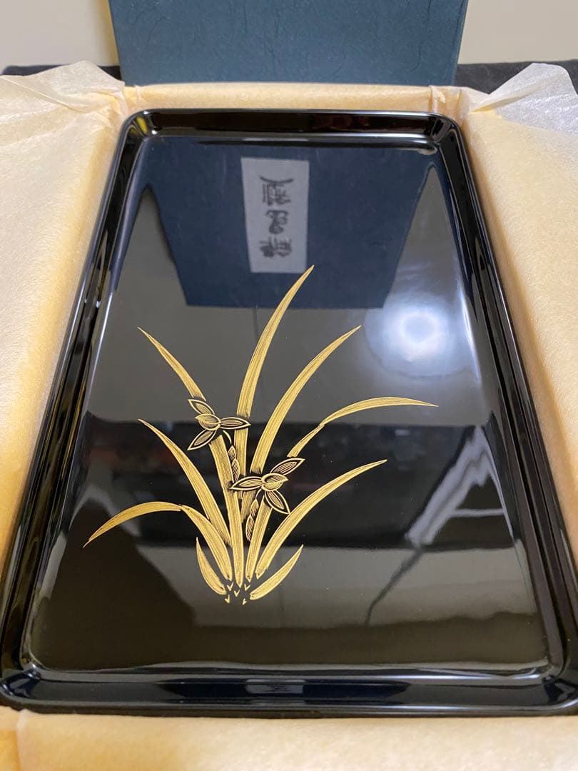 【新品　未使用】輪島塗　角盆　花器 高級漆器
