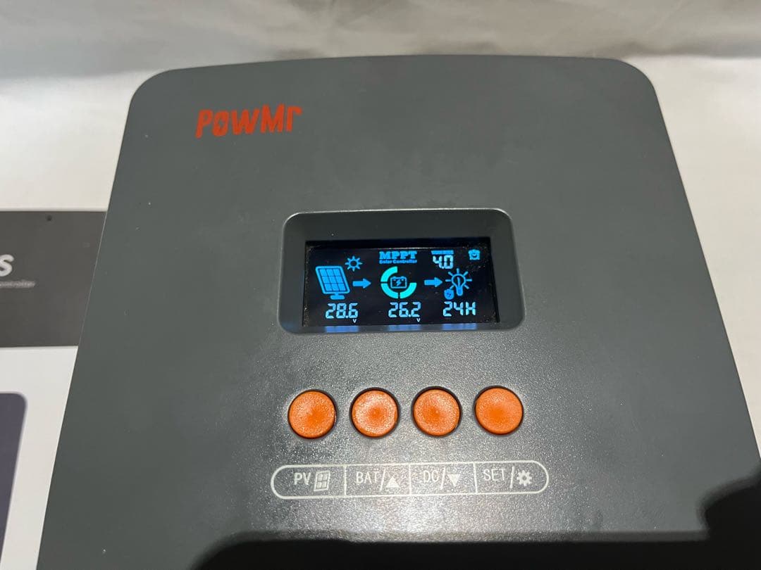 POWMr MPPT 60A ソーラー充電コントローラー