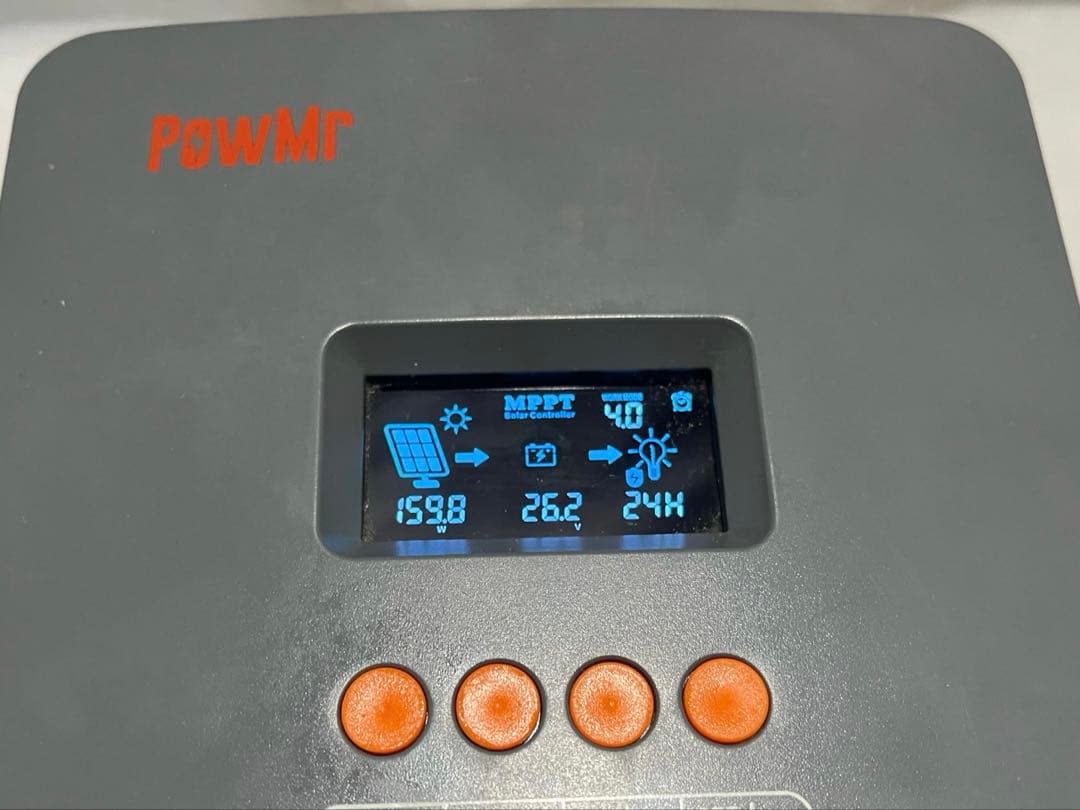 POWMr MPPT 60A ソーラー充電コントローラー
