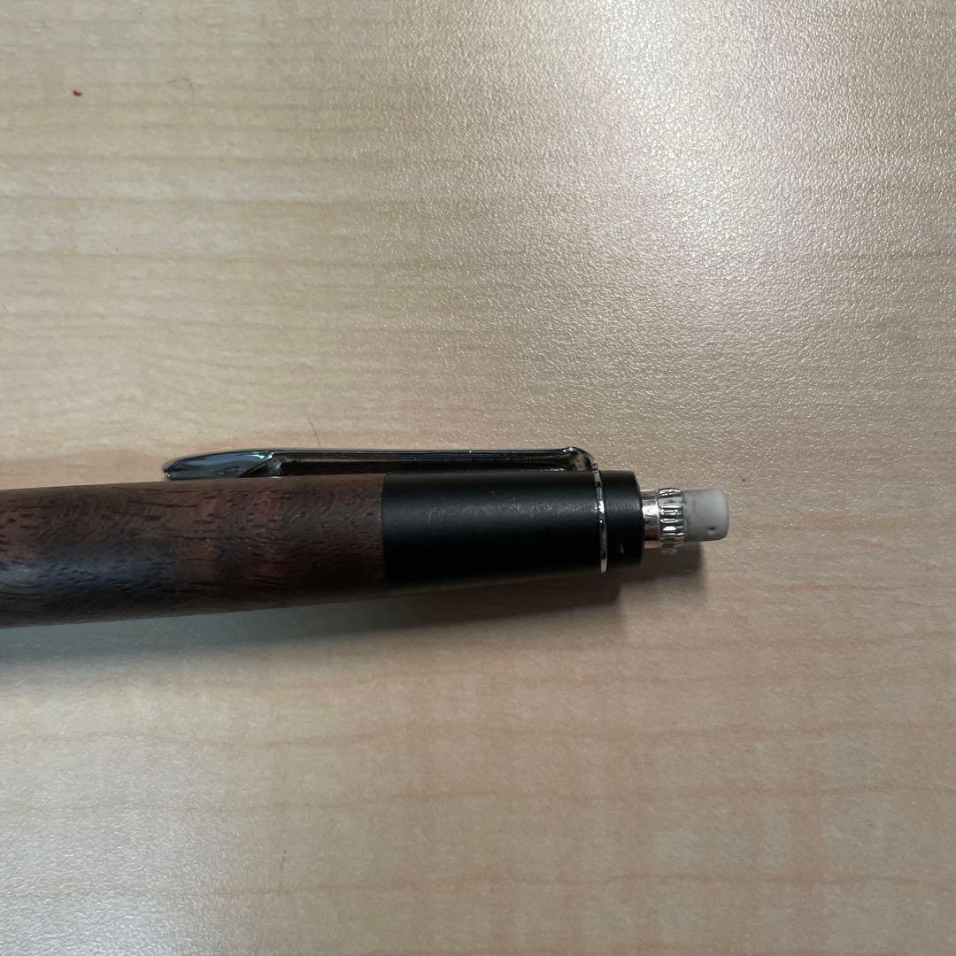 【固定式口金付き】野原工芸　旧型シャーペン　胡桃