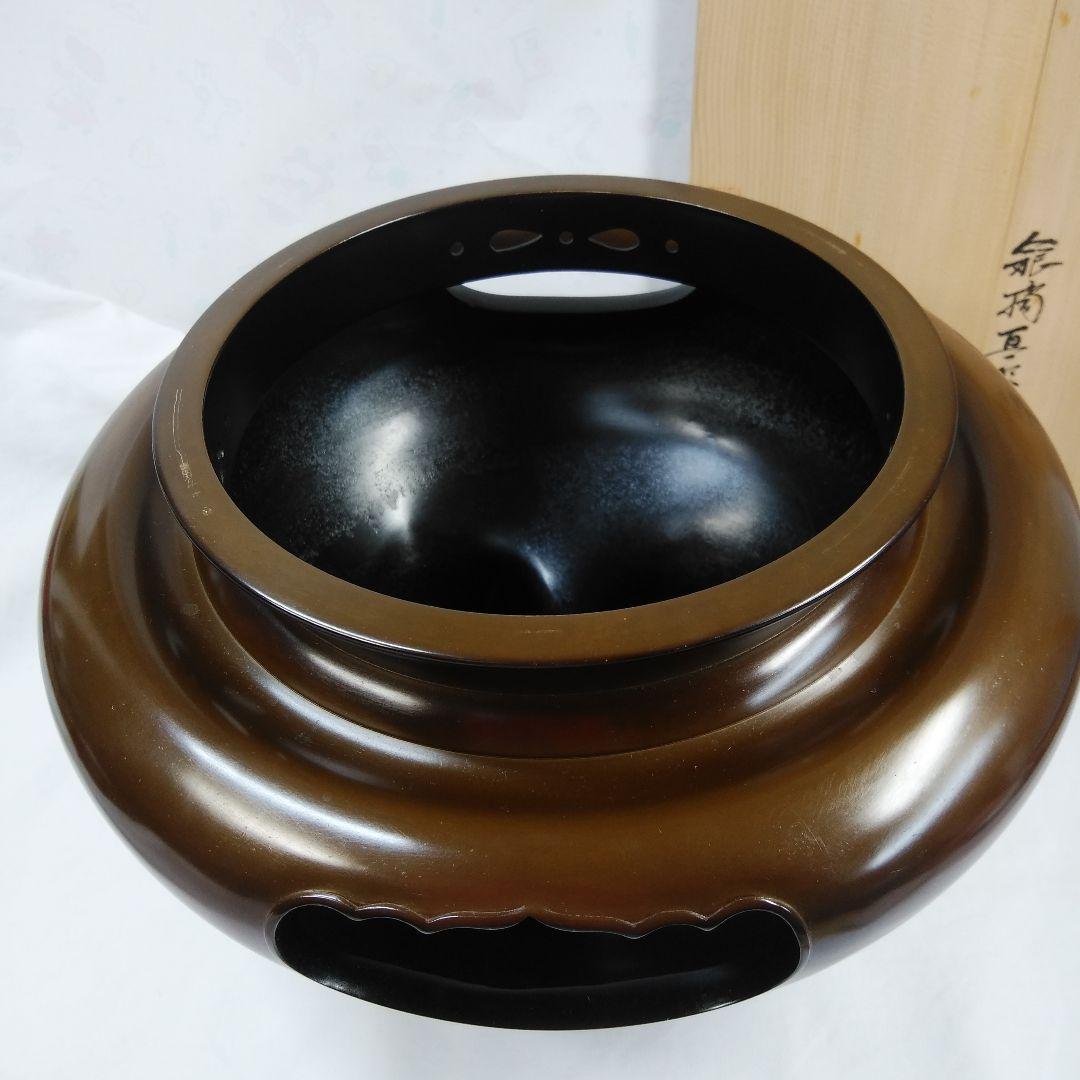 茶道具  風炉釜   真形釜添   唐銅(からかね)朝鮮風炉
