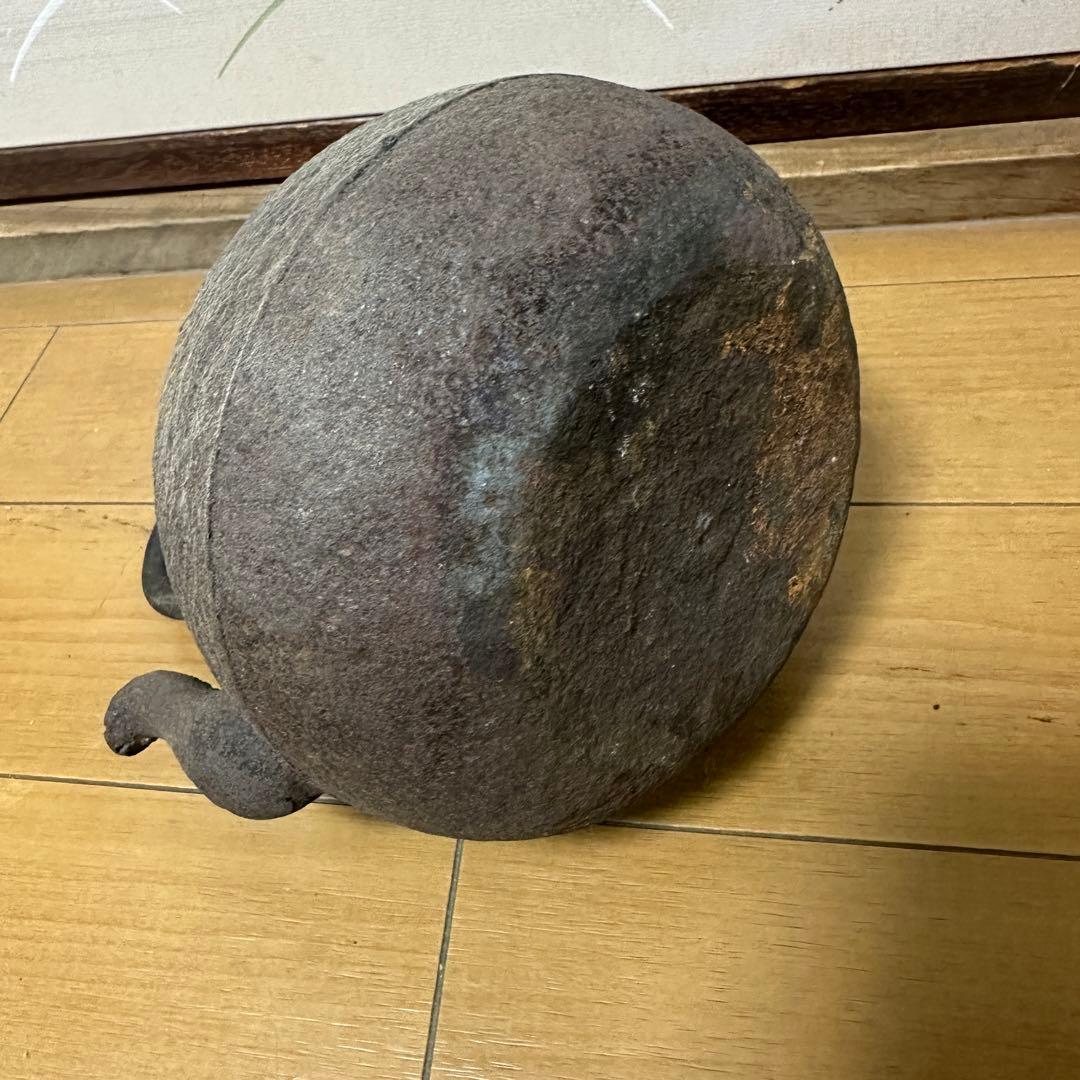 龍文堂 鉄瓶 在銘