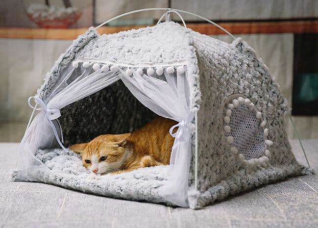 猫小屋冬の保温猫テント猫小屋猫の家閉鎖式ペットベッド四季共通の犬小屋別荘用品